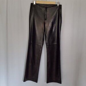 Banana Republic Black Leather Pants